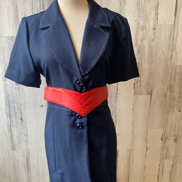 Navy dress by “Sweet suit” size 12 - Picture 1 of 7